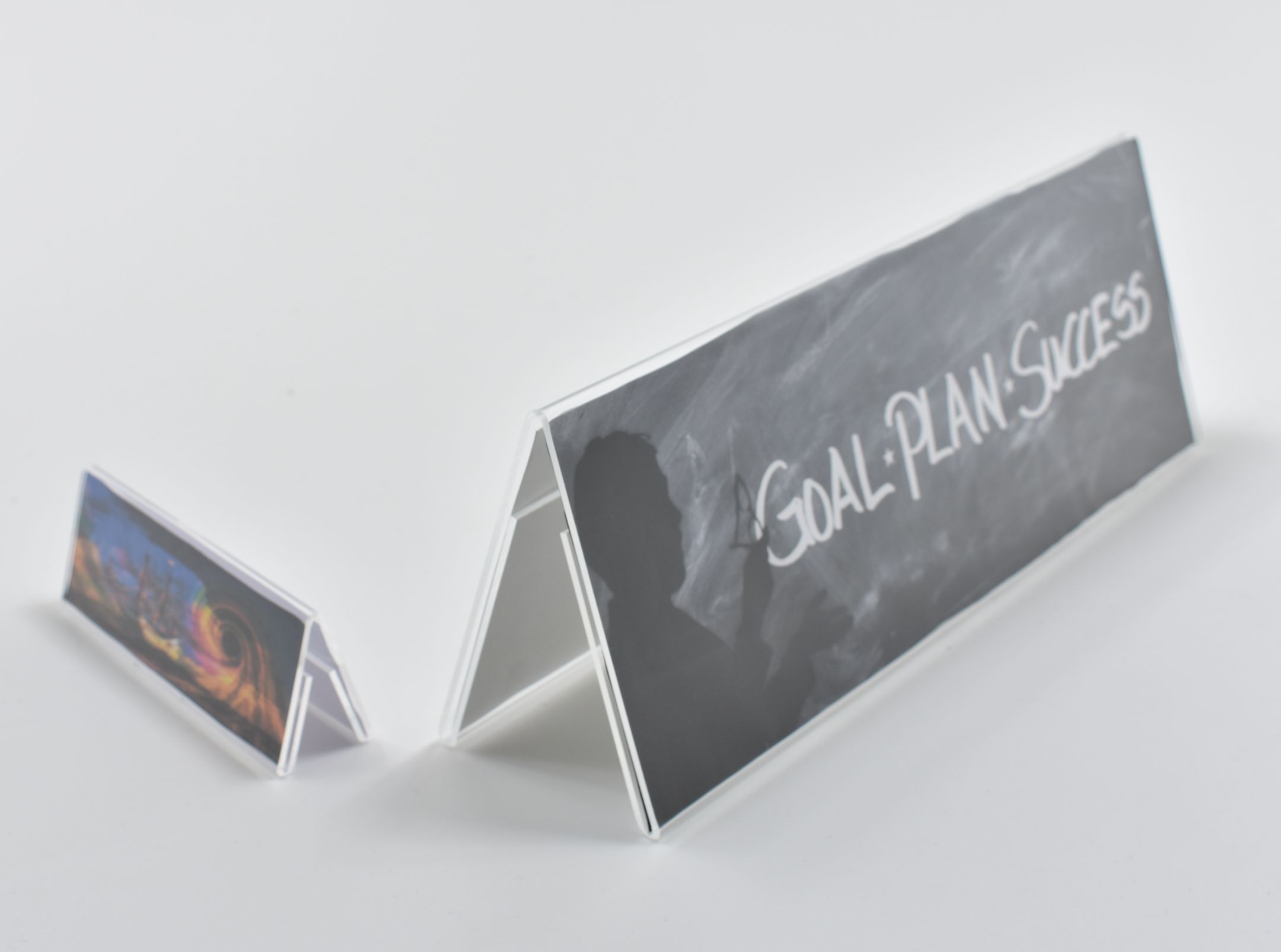 Double Side Tent Card Holder