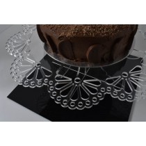 Flat Packed Clear Acrylic Cake Stand Large 