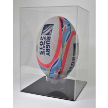 Acrylic Display Case Rugby Ball Portrait