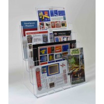 Freestanding A4  4 Tier Landscape Leaflet Dispenser