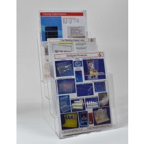 Freestanding A5  4 Tier Portrait Leaflet Dispenser 