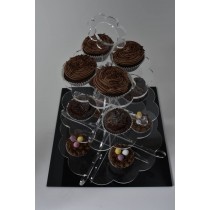 Flat Packed Clear Acrylic 3 Tier Cake Stand 