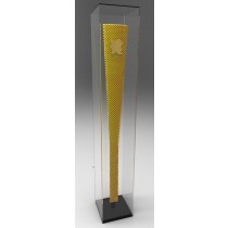 Olympic Torch Display Case Freestanding
