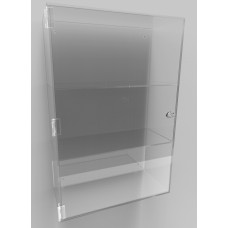 Acrylic Display Cabinet 600 x 400 x 175 Fixed Shelving