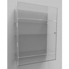 Acrylic Display Cabinet 800 x 600 x 250 Adjustable Shelving