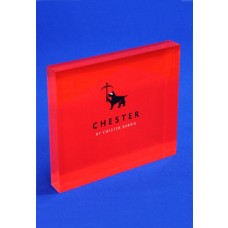 Printed Acrylic Block Red & Black