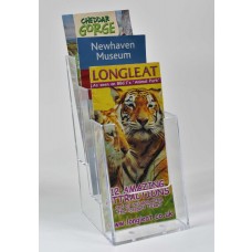 Freestanding DL 3 Tier Portrait Leaflet Dispenser