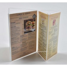 Menu Card Stand 3 Face Display