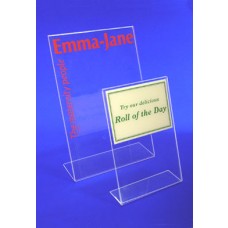 Printed Acrylic Tilted Card Holders