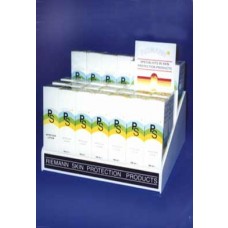 White Acrylic Suncream Display