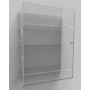 Acrylic Display Cabinet 800 x 600 x 250 Adjustable Shelving